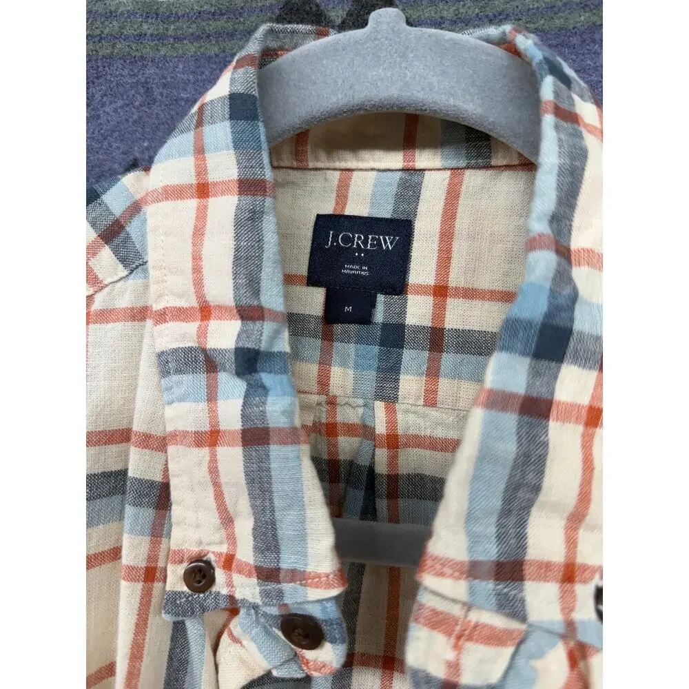 J. Crew Plaid Men's Button Down Shirt Medium